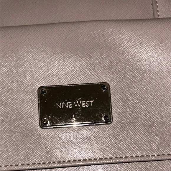 Nine West Taupe Shoulder Bag Satchel - Picture 10 of 10